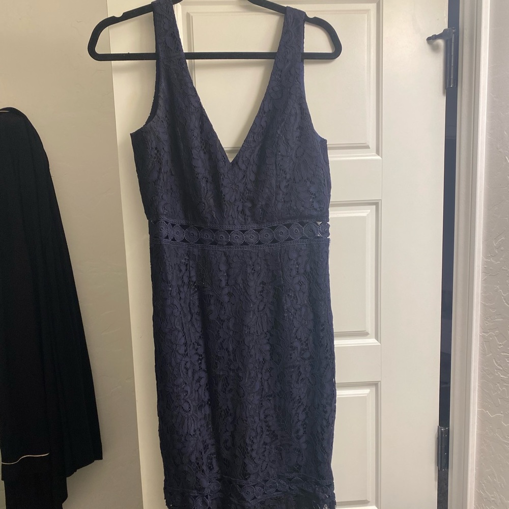 Bardot midi Lace Dress - NORDSTROM